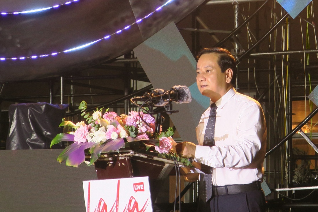 Ông Nguyễn Văn Thành, Giám đốc Sở Công thương Hải Phòng phát biểu khai mạc Tuần lễ xúc tiến thương mại Việt – Hàn 2023