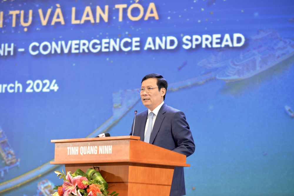 Ông Phạm Tấn Công, Chủ tịch VCCI phát biểu tại chương trình. Ảnh: Thu Chung