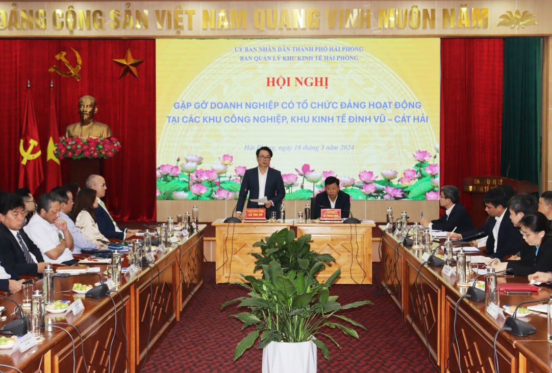 Ông Lê Trí Vũ, Trưởng Ban Dân vận Thành ủy, Phó Trưởng Ban Thường trực Ban Chỉ đạo xây dựng giai cấp công nhân Hải Phòng