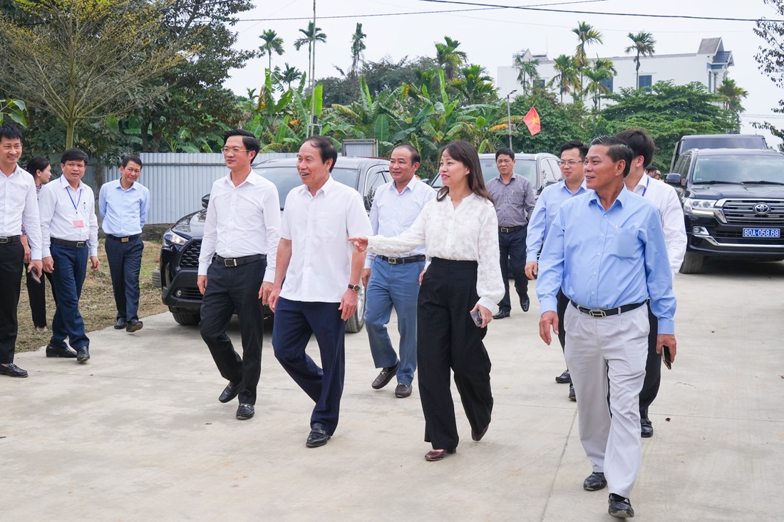 Lãnh đạo thành phố kiểm tra tại huyện An Dương