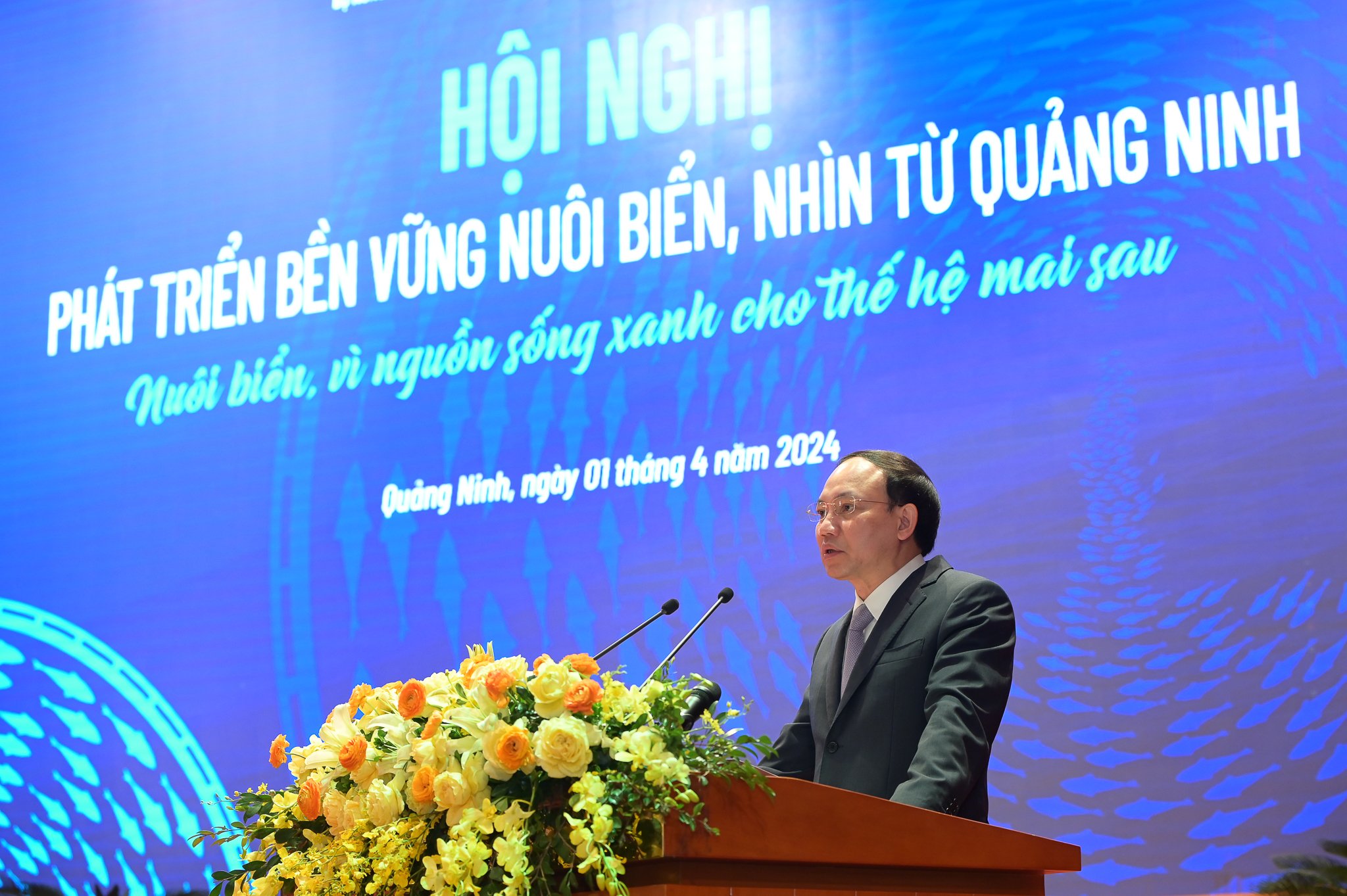 Ông Nguyễn Xuân Ký, Bí thư Tỉnh ủy Quảng Ninh phát biểu khai mạc hội nghị
