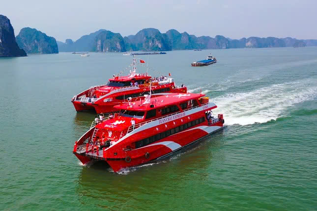 Tàu cao tốc Tuần Châu Express chạy tuyến Hạ Long - Cát Bà, kết nối Di sản thế giới liên tỉnh, thành phố đầu tiên ở Việt Nam hoạt động từ ngày 15/11 tới đây