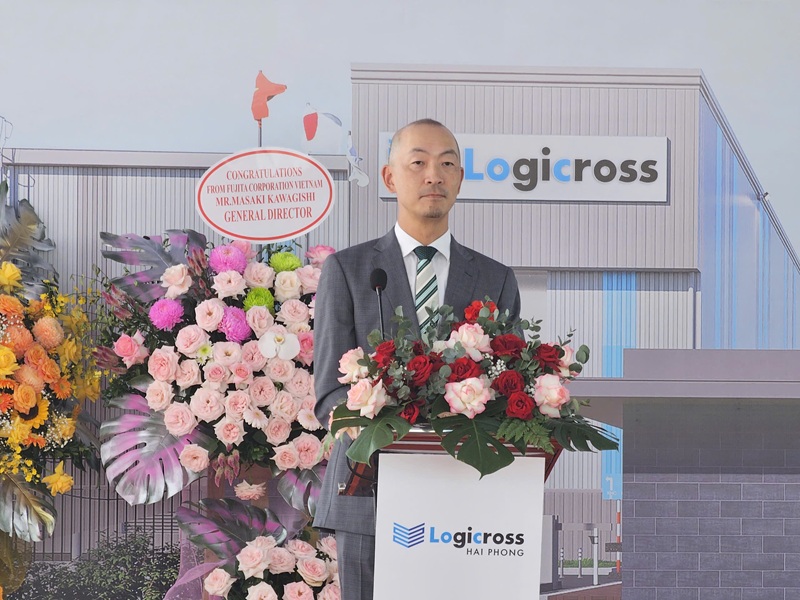 Ông Takashi Kagamoto, Tổng giám đốc Công ty TNHH Mitsubishi Estate Việt Nam phát biểu tại lễ động thổ