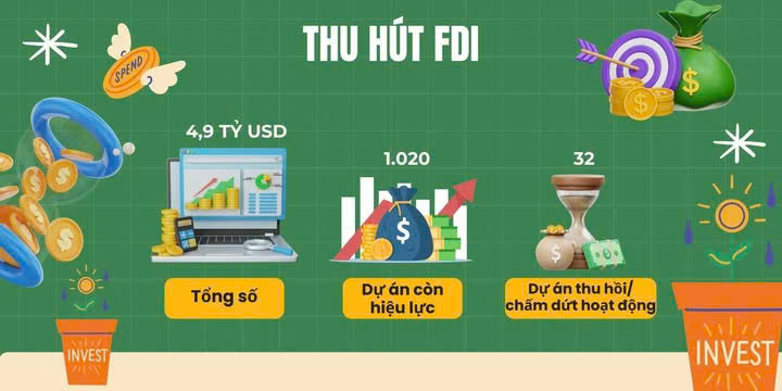 Hải Phòng thu hút 4,9 tỷ USD vốn đầu tư nước ngoài năm 2024. Nguồn: Cục Thống kê Thành phố Hải Phòng