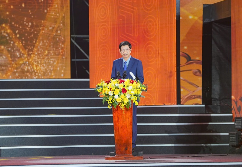 Ông Hồ An Phong, Thứ trưởng Bộ Văn hóa, Thể thao và Du lịch phát biểu chỉ đạo tại buổi lễ