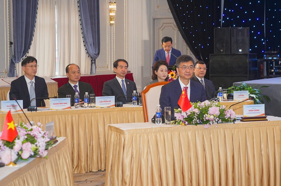 Ông Trần Cương, Bí thư Khu uỷ Khu tự trị Dân tộc Choang Quảng Tây (Trung Quốc) tại chương trình