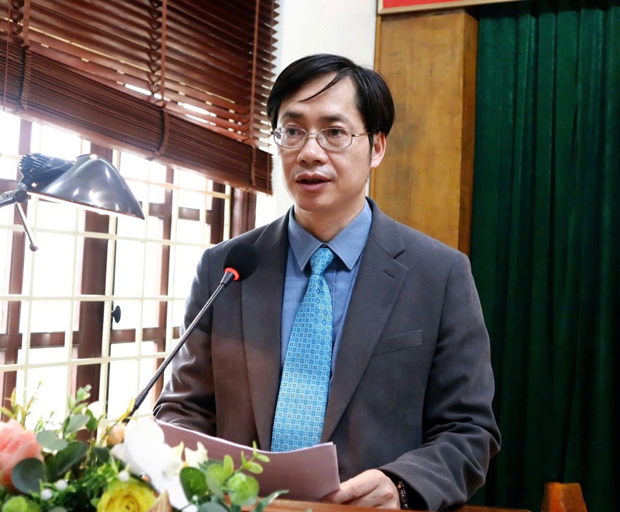 Ông Nguyễn Trọng Tuệ, Giám đốc Sở tài chính Hải Dương phát biểu tại Hội nghị. Ảnh: Hà Vy