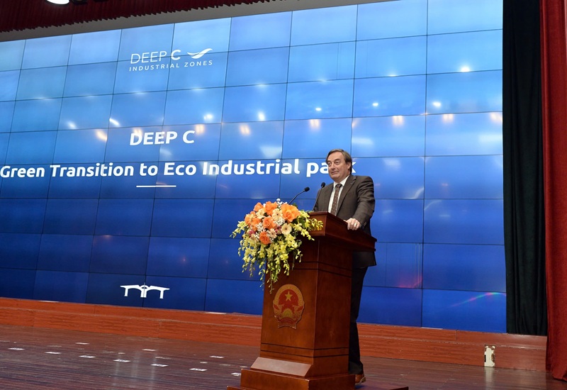 Ông Bruno Jaspaert, Chủ tịch Hiệp hội doanh nghiệp châu Âu tại Việt Nam (Eurocham), Tổng giám đốc Tổ hợp KCN DEEP C. Ảnh: Thanh Sơn