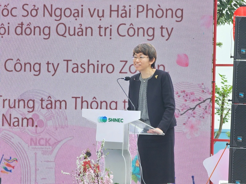 Bà Kamitani Naoko, Giám đốc Trung tâm Thông tin Văn hóa, Đại sứ quán Nhật Bản tại Việt Nam. Ảnh: Thanh Sơn