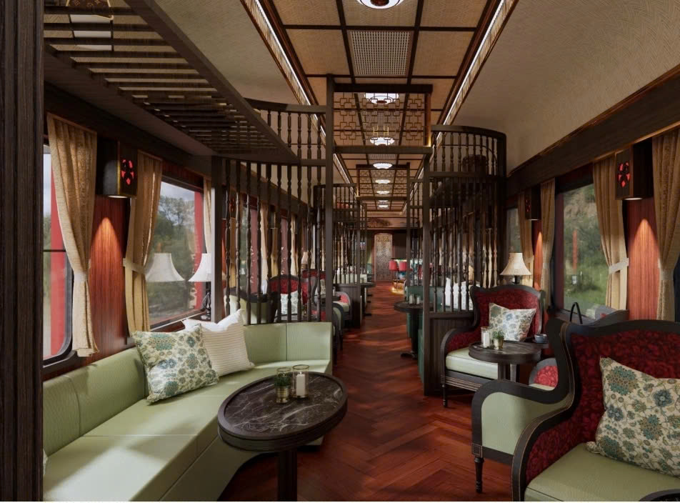 Thiết kế nội thất toa tàu VIP tuyến Hà Nội - Hải Phòng. Ảnh: Sở Văn hóa Thể thao và Du lịch Hải Phòng