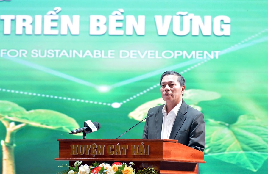 Ông Nguyễn Văn Tùng, Chủ tịch UBND TP. Hải Phòng phát biểu kết luận Hội thảo