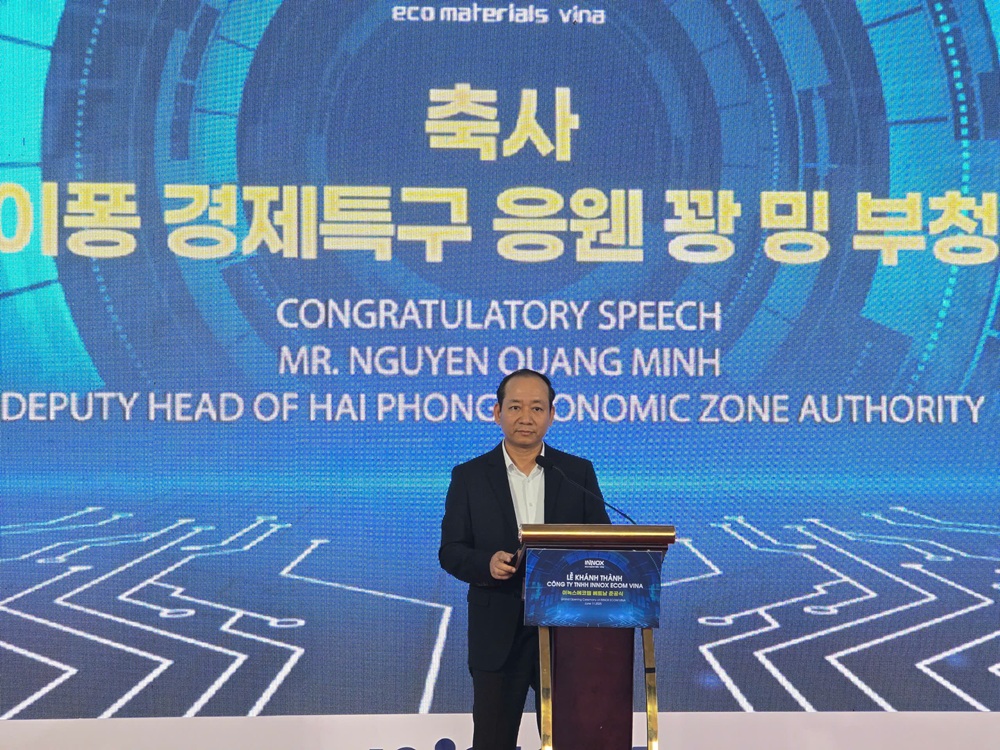 Ông Nguyễn Quang Minh, Phó trưởng ban Ban Quản lý Khu kinh tế Hải Phòng