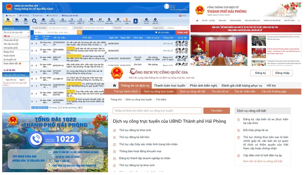 Một số hệ thống thông tin dùng chung vận hành thử nghiệm
