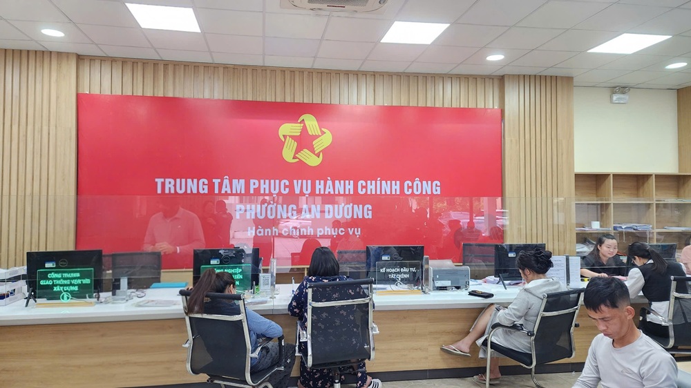 Trung tâm phục vụ hành chính công quận An Dương đã đổi tên thành phường An Dương