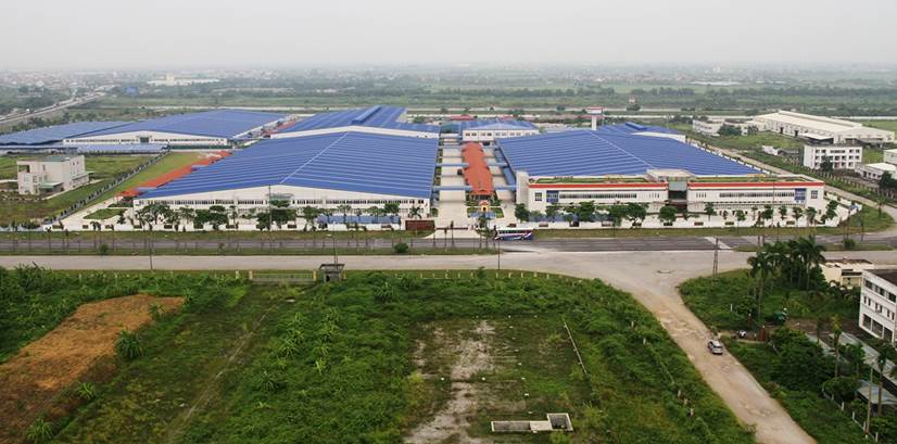 Đến nay, huyện Tứ Kỳ có 3 CCN Kỳ Sơn, Nguyên Giáp và Văn Tố. Trong ảnh- CCN Nguyên Giáp (huyện Tứ Kỳ). Ảnh - Thành Chung