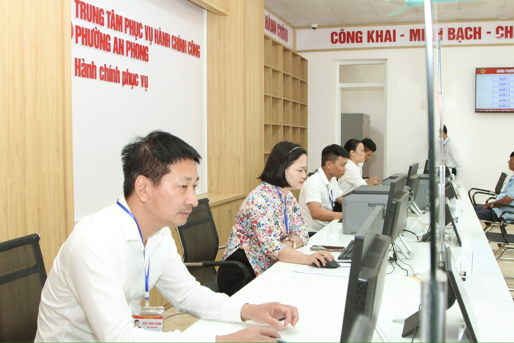 Trung tâm Phục vụ Hành chính công phường An Phong sẵn sàng phục vụ người dân, doanh nghiệp