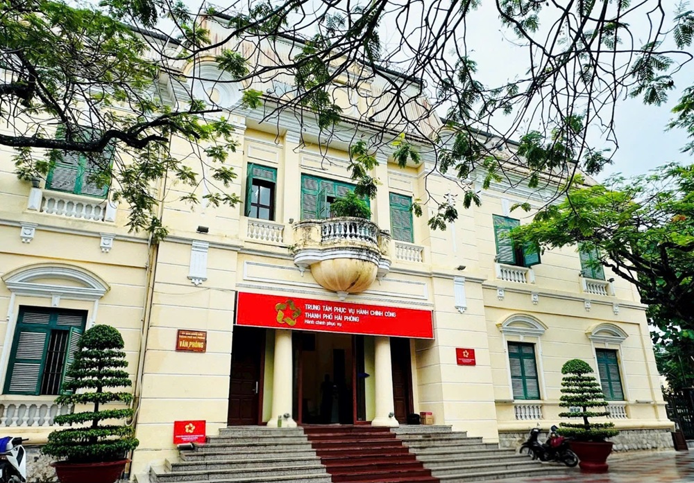 Trung tâm Phục vụ hành chính công TP Hải Phòng tại số 18 Hoàng Diệu, phường Hồng Bàng