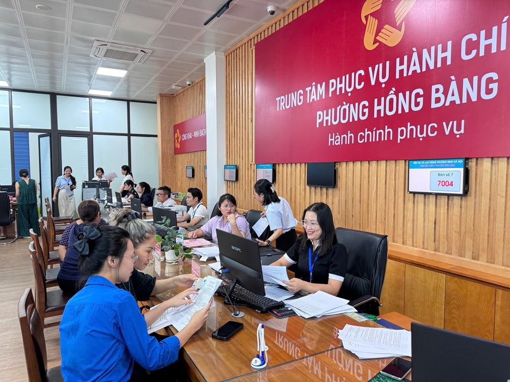 Trung tâm phục vụ hành chính công phường Hồng Bàng