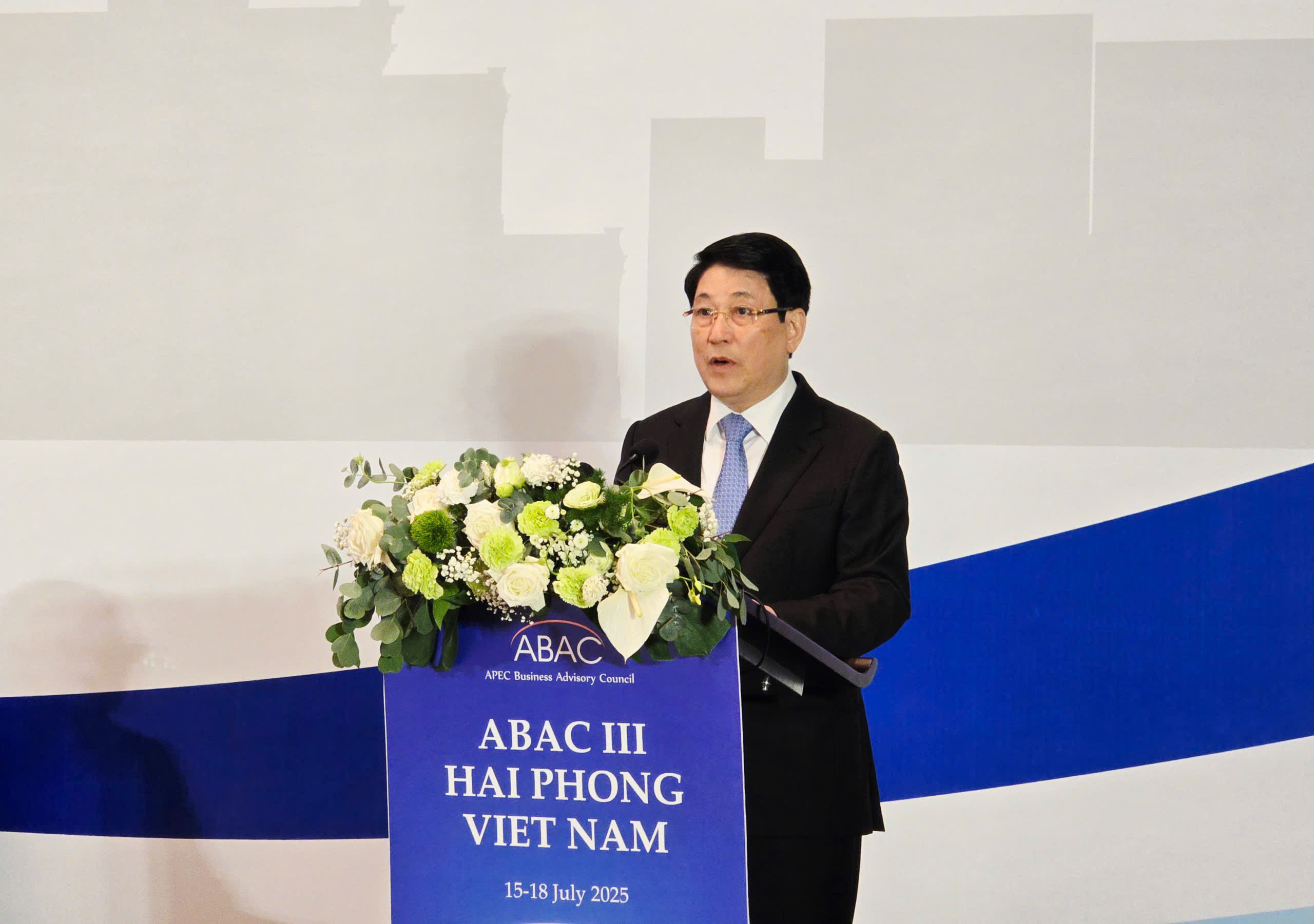 Chủ tịch nước Lương Cường phát biểu tại Kỳ họp Hội đồng Tư vấn Kinh doanh APEC 2025 (ABAC III)