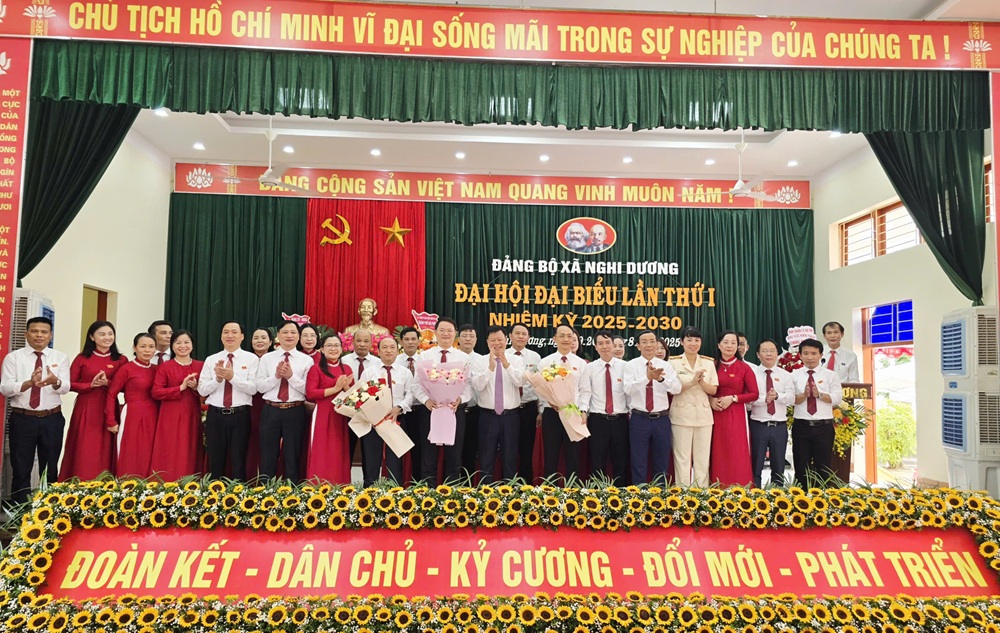 Ban Chấp hành Đảng bộ xã Nghi Dương nhiệm kỳ 2025 - 2030