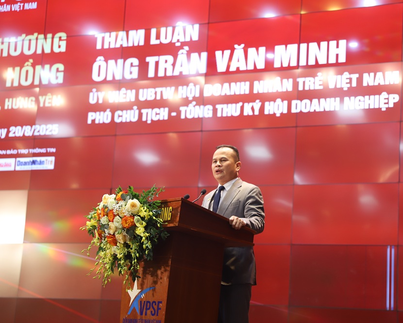 Ông Trần Văn Minh, Phó chủ tịch kiêm Tổng Thư ký Hội doanh nghiệp trẻ Hà Nội