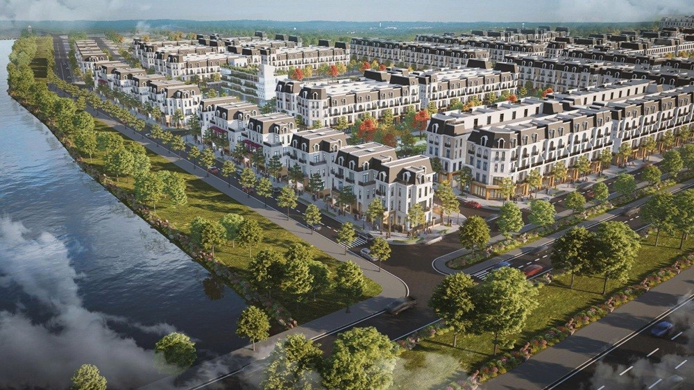 Phối cảnh Khu nhà ở xã hội Hoàng Huy Green River tại phường Thủy Nguyên