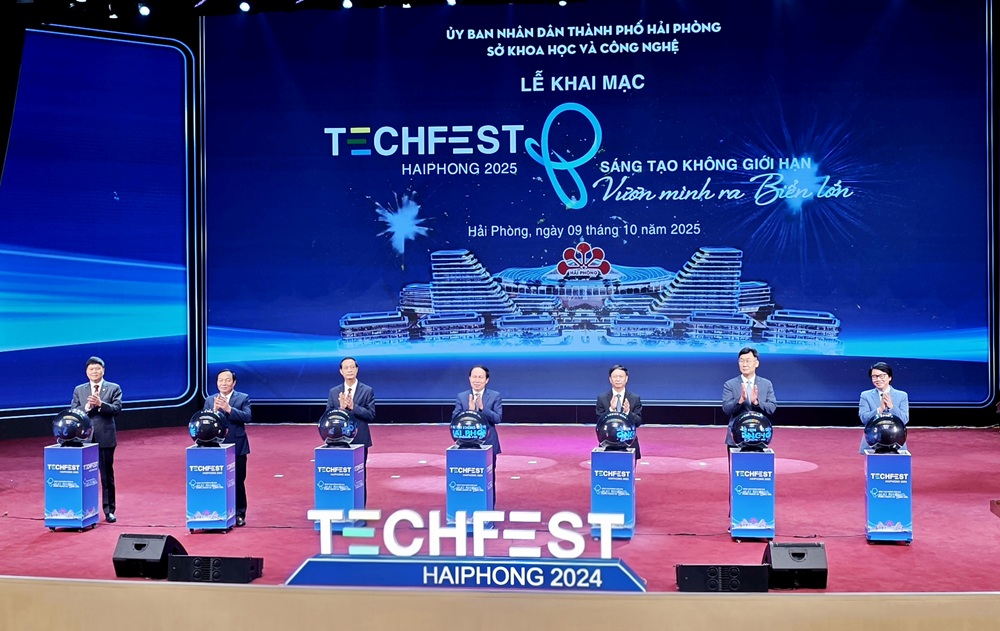 Lễ khai mạc Techfest Hải Phòng 2025. Ảnh: Thanh Sơn