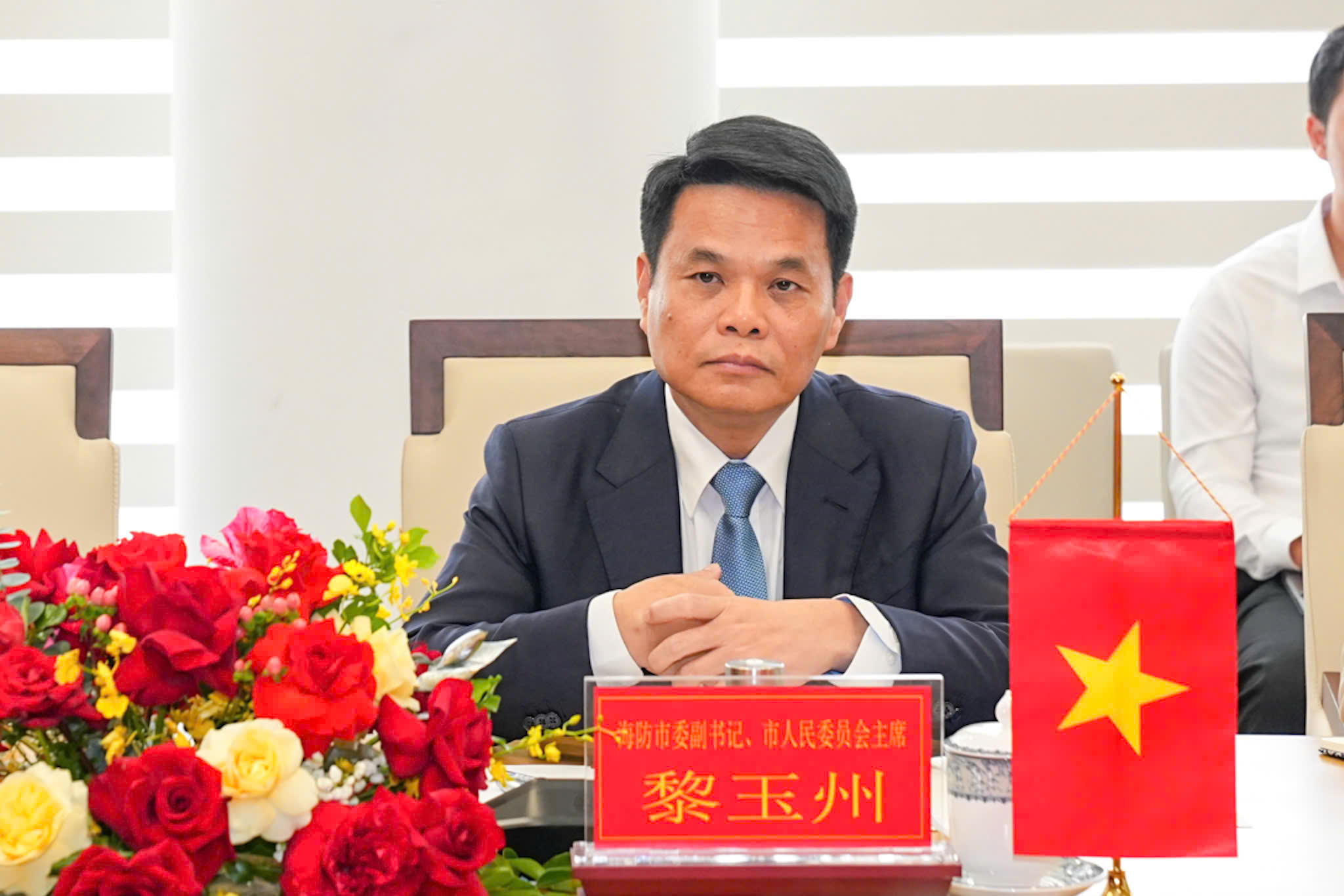 Ông Lê Ngọc Châu, Chủ tịch UBND TP. Hải Phòng khẳng định Hải Phòng coi trọng và đánh giá cao các Dự án của doanh nghiệp Quảng Đông