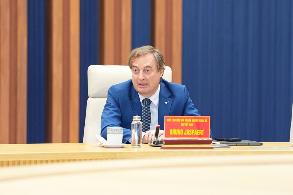 Chủ tịch EuroCham Bruno Jaspaert mong muốn tìm hiểu các chính sách ưu đãi trong Khu thương mại tự do mà thành phố đang triển khai