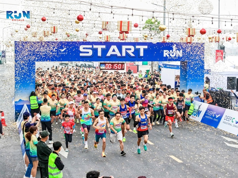 Giải chạy DEEP C Run Royale đ&atilde; nhận được phản hồi t&iacute;ch cực v&agrave; sự tham gia đ&ocirc;ng đảo từ c&aacute;c doanh nghiệp đang hoạt động trong Khu c&ocirc;ng nghiệp DEEP C. Ảnh: DEEP C