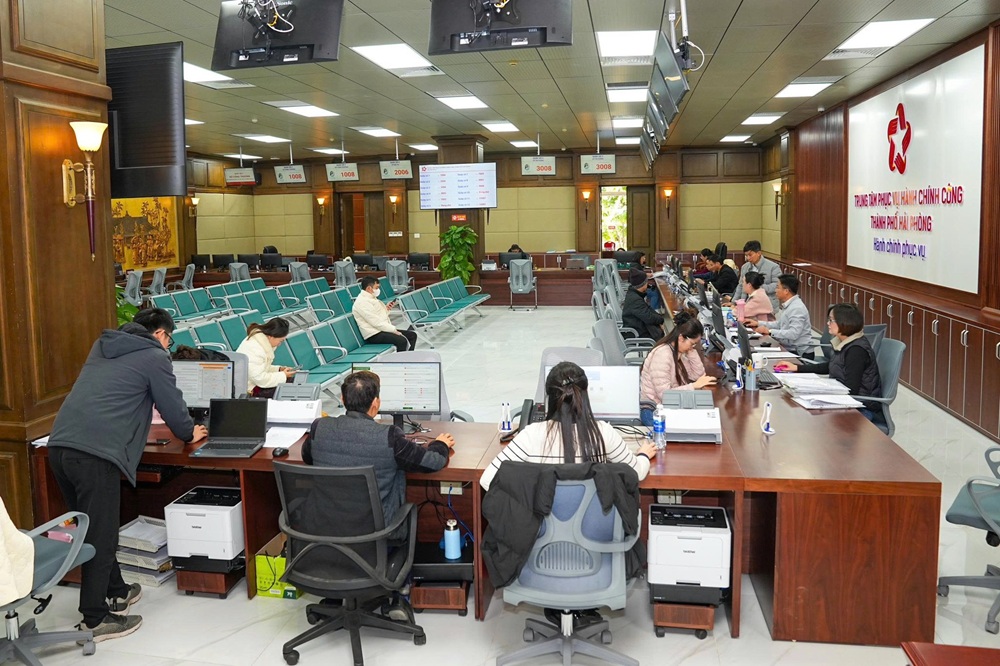 Trung t&acirc;m Phục vụ H&agrave;nh ch&iacute;nh c&ocirc;ng th&agrave;nh phố Hải Ph&ograve;ng
