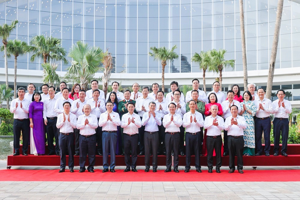 Thủ tướng v&agrave; c&aacute;c đại biểu dự Hội nghị - Ảnh: VGP/Nhật Bắc