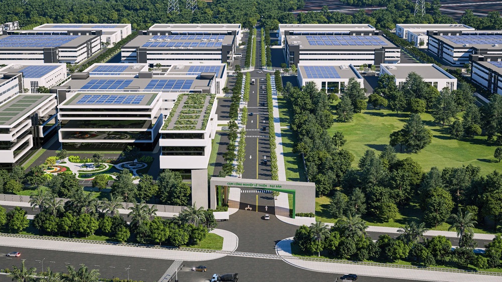 C&aacute;c đại biểu nhấn n&uacute;t khởi c&ocirc;ng Dự &aacute;n