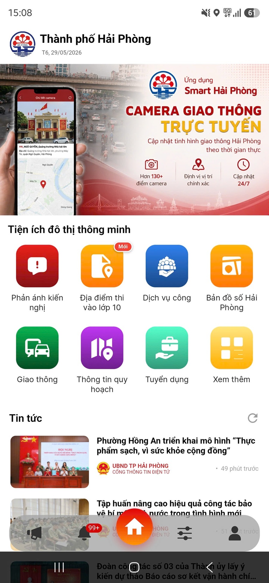 Ứng dụng Smart Hải Phòng