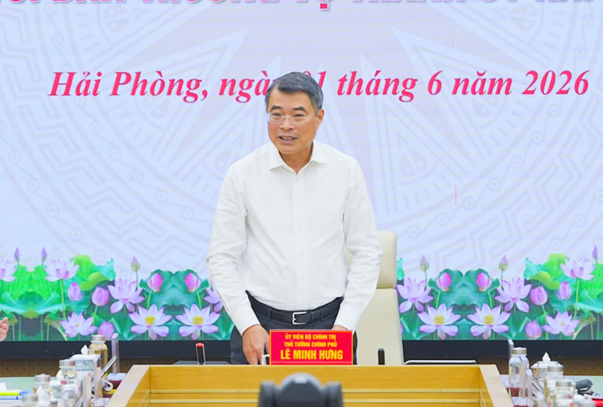Thủ tướng Chính phủ Lê Minh Hưng phát biểu chỉ đạo tại Hội nghị