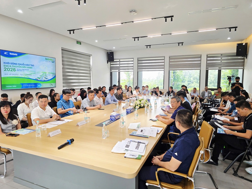 Tập đo&agrave;n Sao Đỏ - chủ đầu tư KCN Nam Đ&igrave;nh Vũ đ&atilde; tổ chức Chuỗi đ&agrave;o tạo ESG v&agrave; Hệ thống quản l&yacute; t&iacute;ch hợp năm 2026