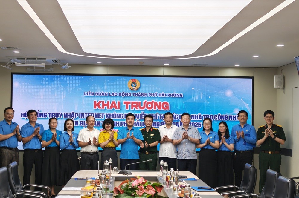 Liên đoàn Lao động TP. Hải Phòng khai trương hệ thống truy nhập Internet không dây miễn phí
