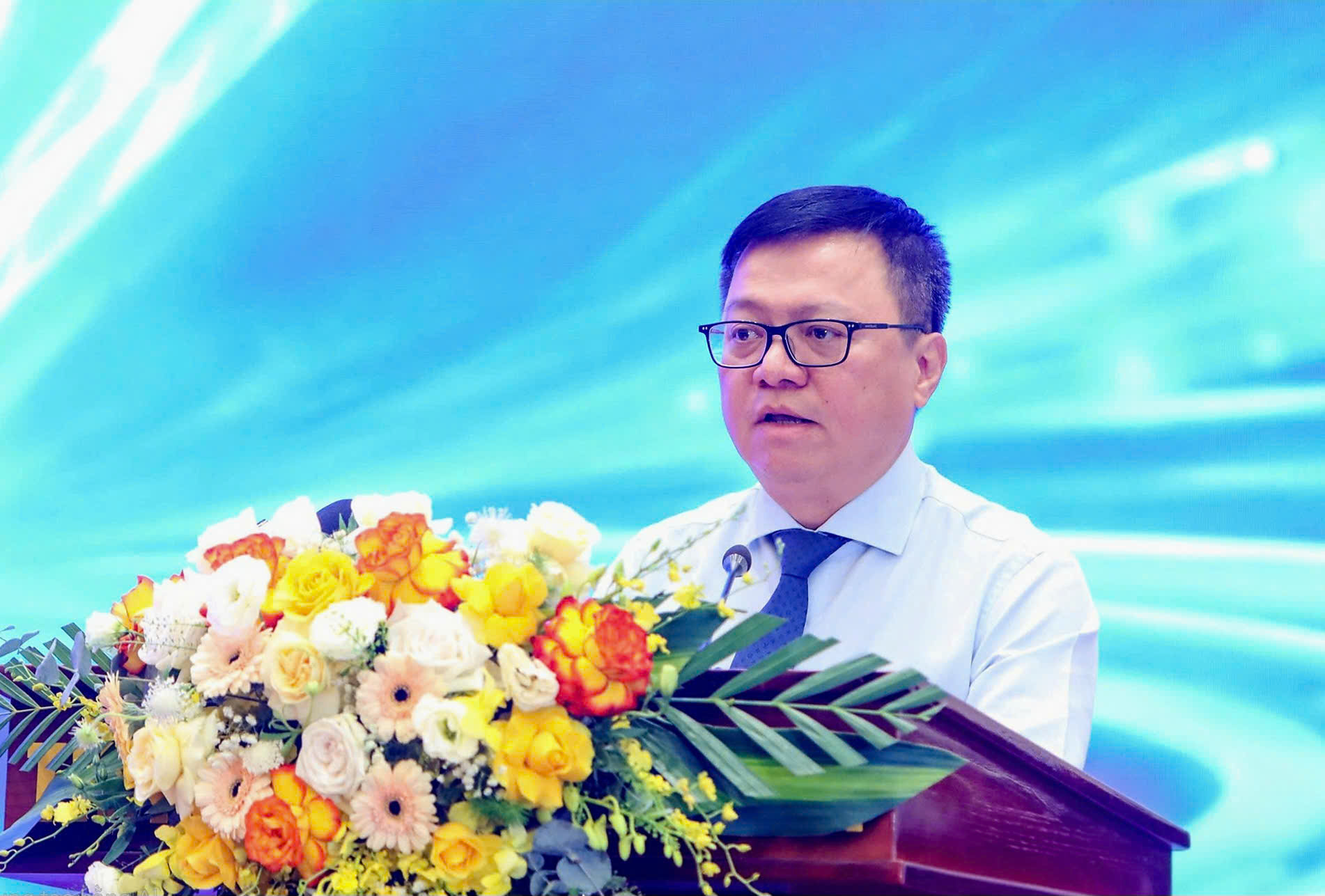 Ông Lê Quốc Minh, Ủy viên Trung ương Đảng, Tổng Biên tập Báo Nhân Dân, Phó Trưởng Ban Tuyên giáo và Dân vận Trung ương, Chủ tịch Hội Nhà báo Việt Nam phát biểu bế mạc Diễn đàn Báo chí toàn quốc 2026.