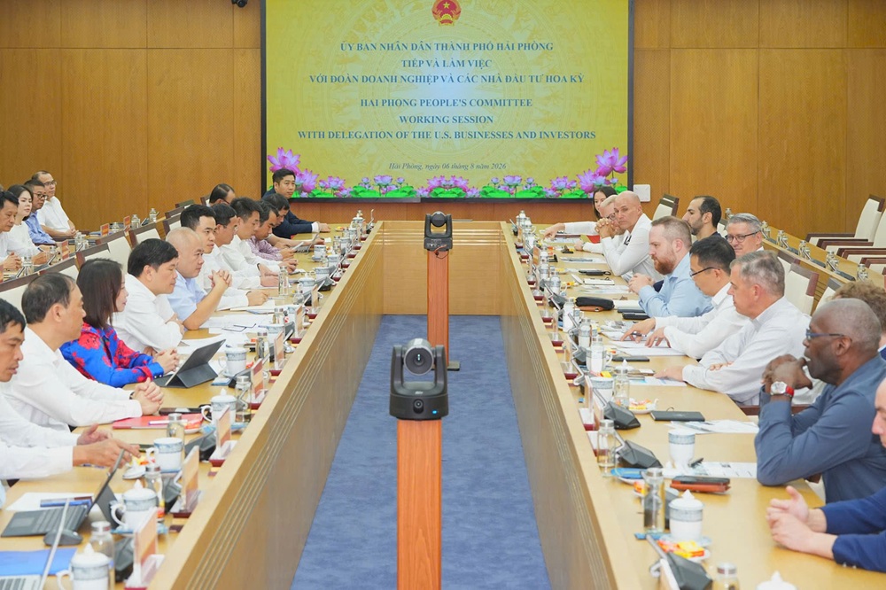 Quang cảnh cuộc tiếp và làm việc