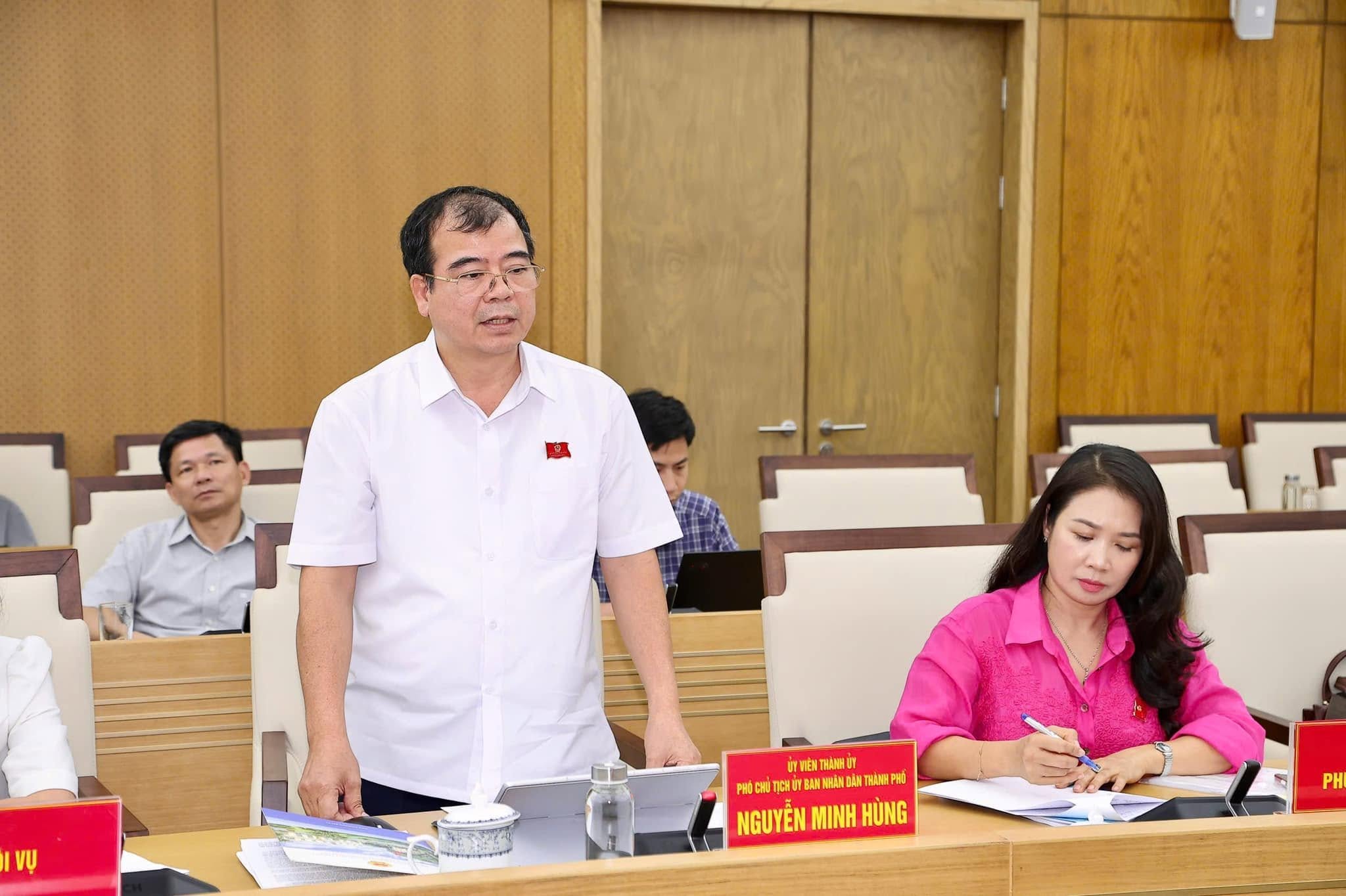 Ông Nguyễn Minh Hùng, Phó chủ tịch UBND TP. Hải Phòng phát biểu tại cuộc làm việc. Ảnh: Việt Cường