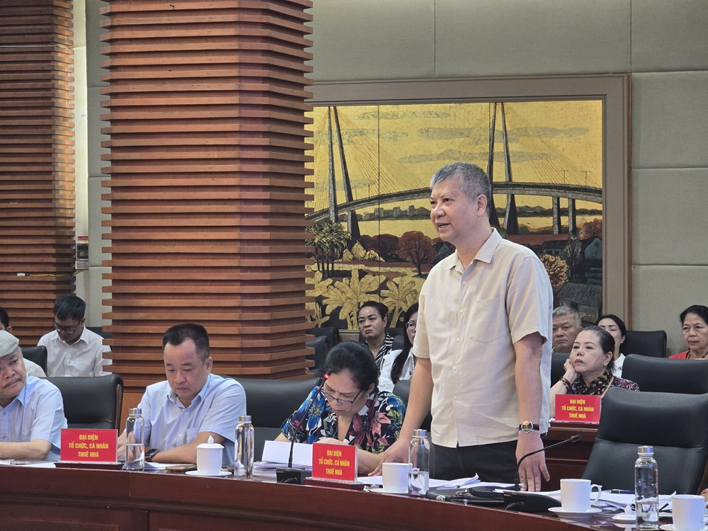 Đại diện tổ chức, cá nhân thuê nhà trình bày ý kiến