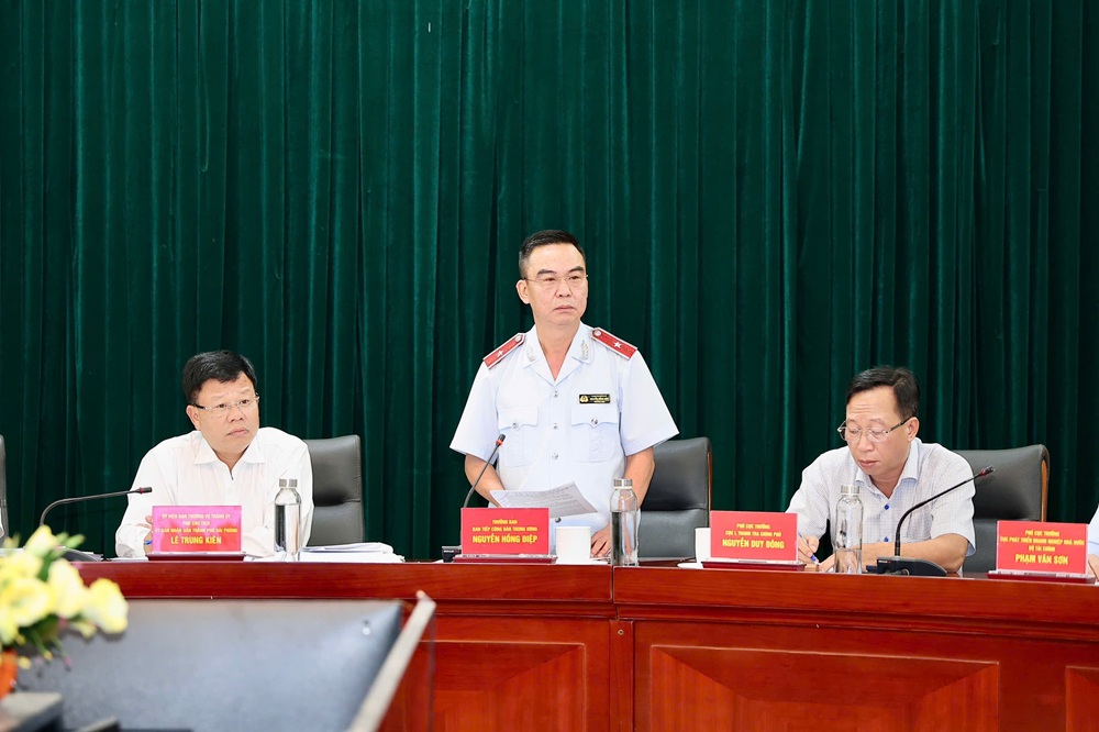 Ông Nguyễn Hồng Điệp, Trưởng Ban Tiếp công dân Trung ương, Thanh tra Chính phủ phát biểu tại buổi đối thoại