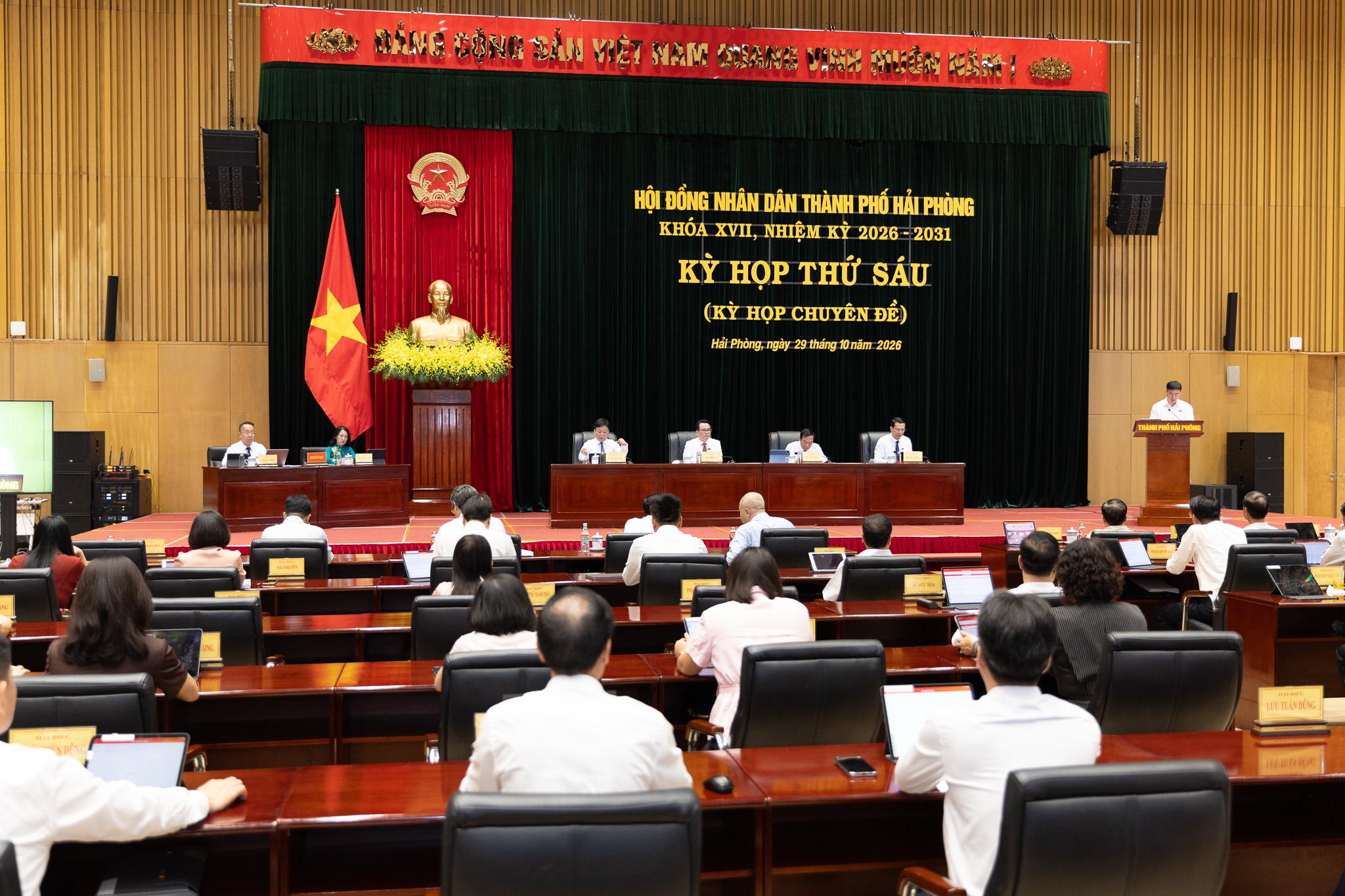HĐND TP. Hải Ph&ograve;ng th&ocirc;ng qua 8 nghị quyết
