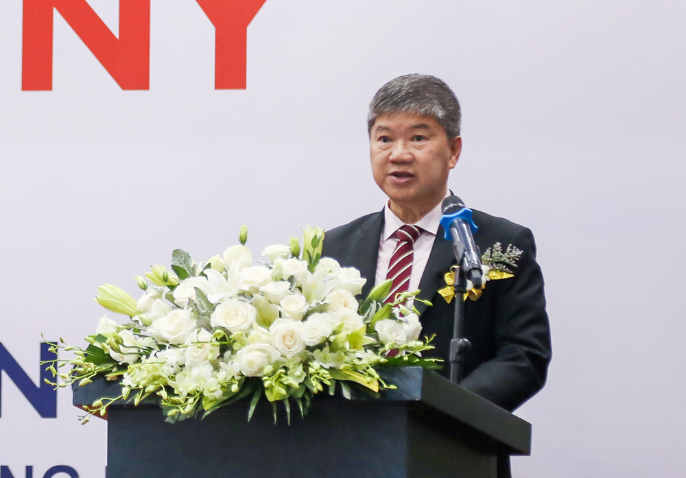 Ông Ricky Tan, Chủ tịch Tập đoàn Giáo dục Quốc tế KinderWorld phát biểu tại buổi lễ.