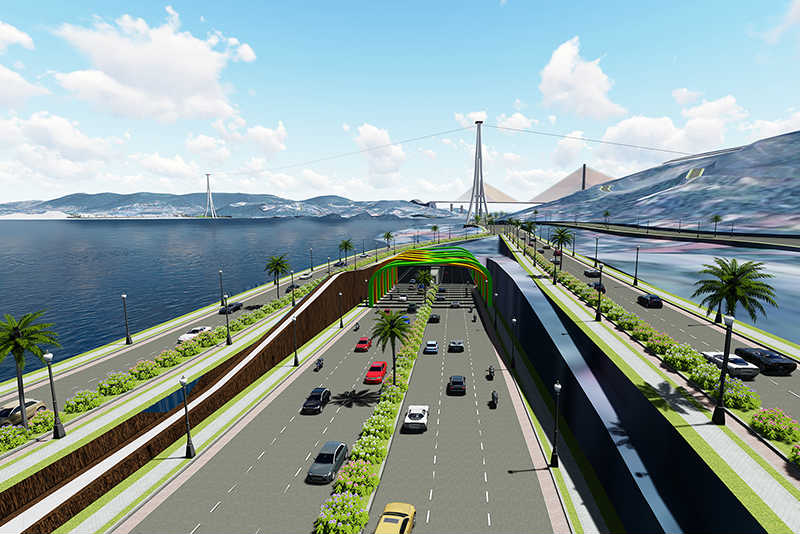 Hầm đường bộ qua vịnh Cửa Lục sẽ là công trình mang tính chiến lược của tỉnh Quảng Ninh.