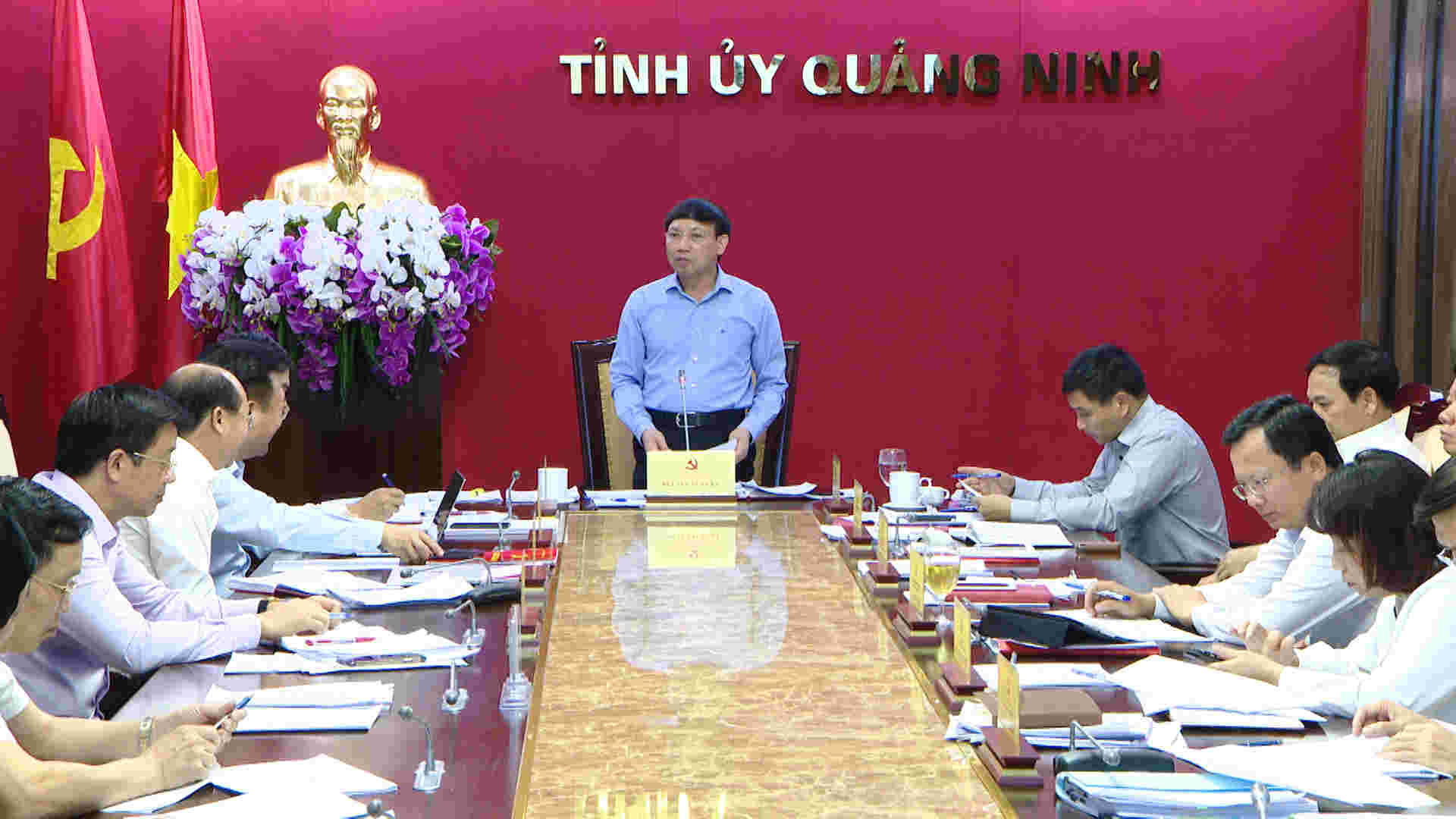 Ông Nguyễn Xuân Ký Bí thư Tỉnh ủy Chủ tịch HĐND tỉnh Quảng Ninh kết luận cuộc họp. Nguồn: quangninh.gov.vn