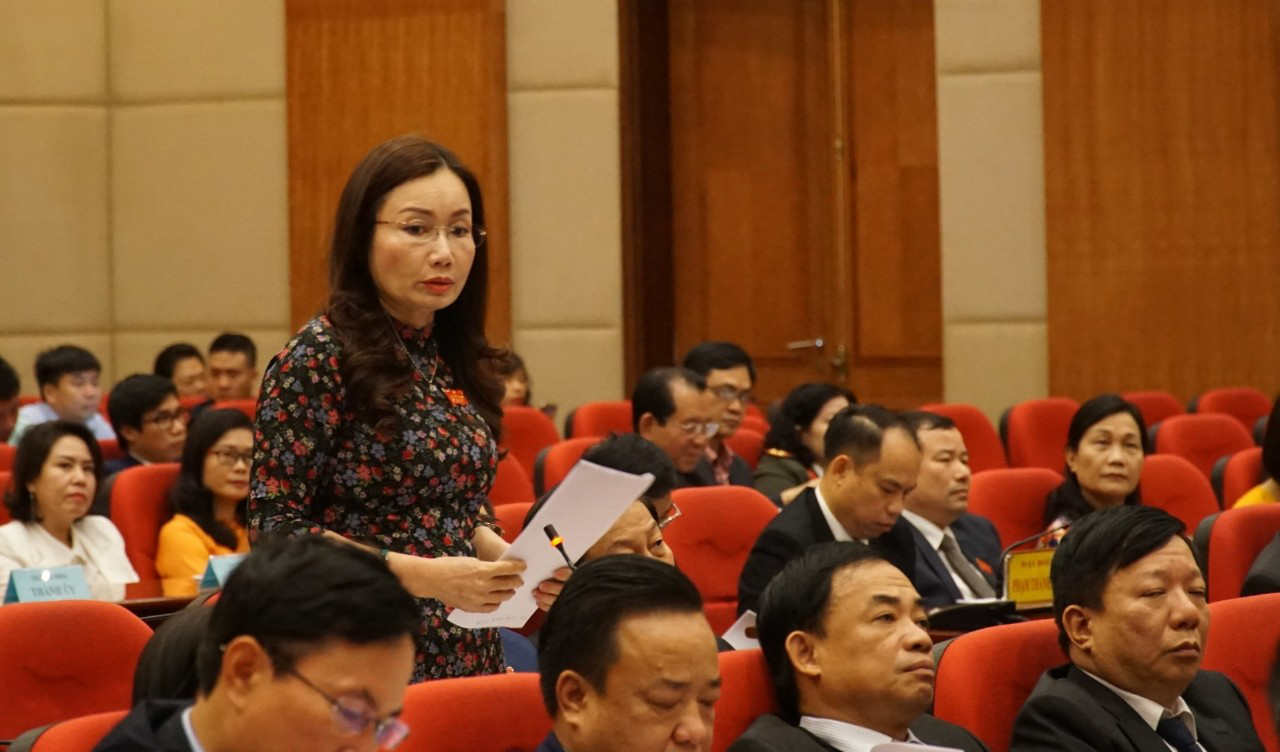 Bà Phạm Thu Xanh, Giám đốc Sở Y tế Hải Phòng chia sẻ về công tác phòng chống dịch đang được sở triển khai.