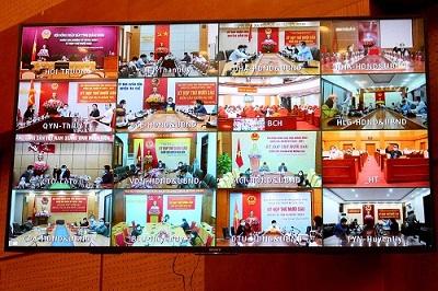 Kỳ họp thứ 16 HĐND Quảng Ninh khoá ... diễn ra dưới hình thức trực tuyến.