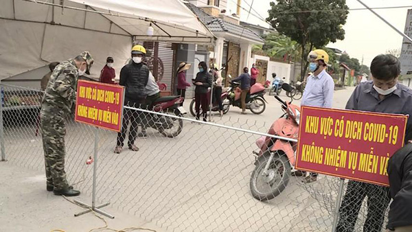 Các chốt kiểm soát liên xã tại nội đảo Cái Bầu của huyện Vân Đồn được gỡ bỏ từ 18h ngày 9/2/2021.