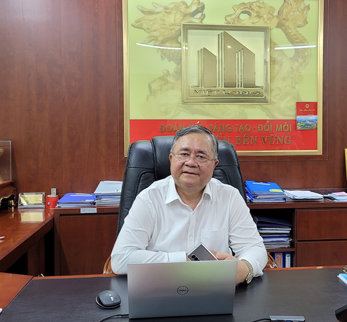 doanh nhân Lê Quang Thắng, Chủ tịch HĐQT Công ty CP Đầu tư và Xây dựng Việt Long.